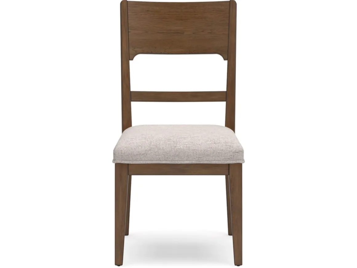 Cabalynn Side Chair In Oatmeal/Light Brown