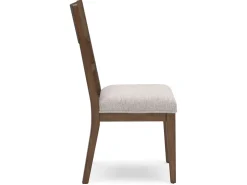 Cabalynn Side Chair In Oatmeal/Light Brown