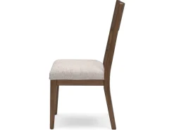 Cabalynn Side Chair In Oatmeal/Light Brown