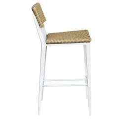 Calbas Outdoor Barstool In White