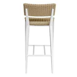 Calbas Outdoor Barstool In White