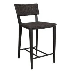 Calbas Outdoor Counter Height Stool In White