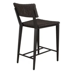 Calbas Outdoor Counter Height Stool In White