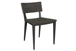 Calbas Outdoor Side Chair In Brown