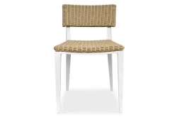 Calbas Outdoor Side Chair In Brown