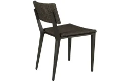 Calbas Outdoor Side Chair In Brown