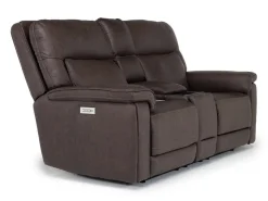 Cannes 3 Power Theater Console Loveseat W/ Immersive Sound In Jumbo Bark