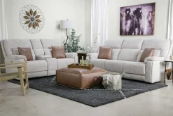 Cannes 3 Power Theater Console Loveseat W/ Immersive Sound In Jumbo Bark