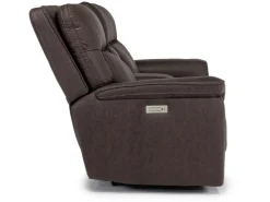 Cannes 3 Power Theater Console Loveseat W/ Immersive Sound In Jumbo Bark