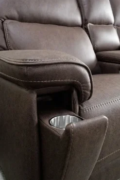 Cannes 3 Power Theater Recliner W/ Immersive Sound In Jumbo Bark
