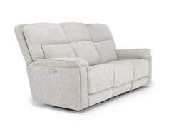 Cannes 3 Power Theater Sofa W/ Immersive Sound In Maze Tan
