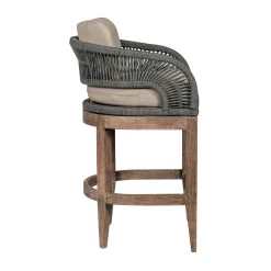 Capri Outdoor Barstool In Taupe