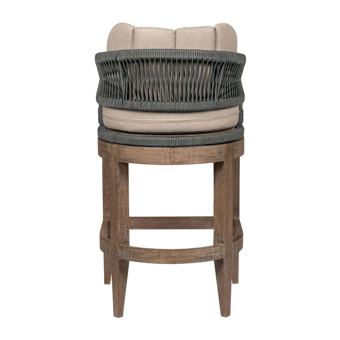 Capri Outdoor Barstool In Taupe