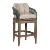 Capri Outdoor Counter Height Stool In Taupe