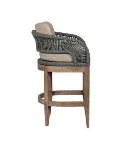 Capri Outdoor Counter Height Stool In Taupe