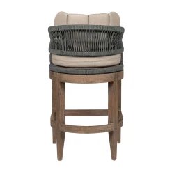 Capri Outdoor Counter Height Stool In Taupe