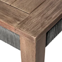 Capri Outdoor Square Coffee Table In Brown