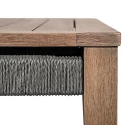 Capri Outdoor Square Coffee Table In Brown