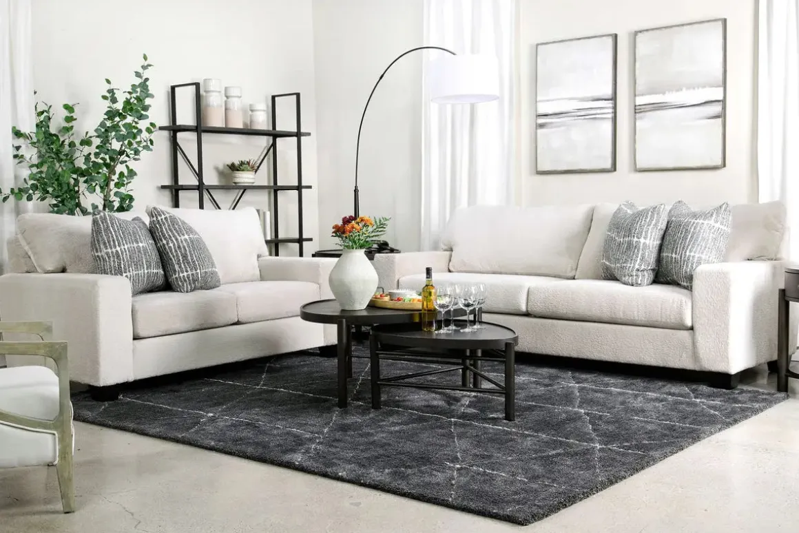 Carlsbad Sofa & Loveseat In Elmo Sand