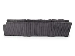 Casper 4 Piece Loveseat Chaise Sectional In Pony Slate, Left Facing