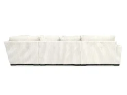 Casper 4 Piece Loveseat Chaise Sectional In Pony Slate, Left Facing