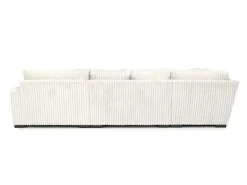 Casper 4 Piece Loveseat Chaise Sectional In Pony Slate, Left Facing