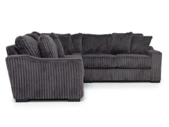 Casper 3 Piece Loveseat Sectional In Pony Slate