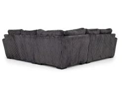 Casper 3 Piece Loveseat Sectional In Pony Slate
