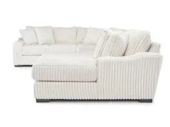 Casper 4 Piece Sofa Chaise Sectional In Pony Slate, Left Facing