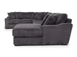 Casper 4 Piece Sofa Chaise Sectional In Pony Slate, Left Facing