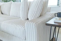 Casper 4 Piece Xl Loveseat Chaise Sectional In Pony Slate, Left Facing