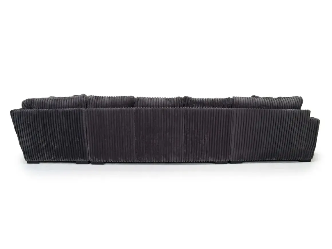 Casper 4 Piece Xl Sofa Chaise Sectional In Pony Slate, Left Facing