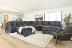 Casper 4 Piece Xl Sofa Chaise Sectional In Pony Slate, Left Facing