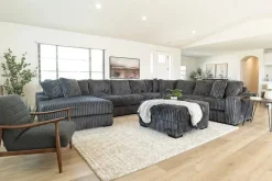 Casper 4 Piece Xl Sofa Chaise Sectional In Pony Slate, Left Facing