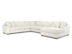 Casper 4 Piece Xl Sofa Chaise Sectional In Pony Slate, Left Facing