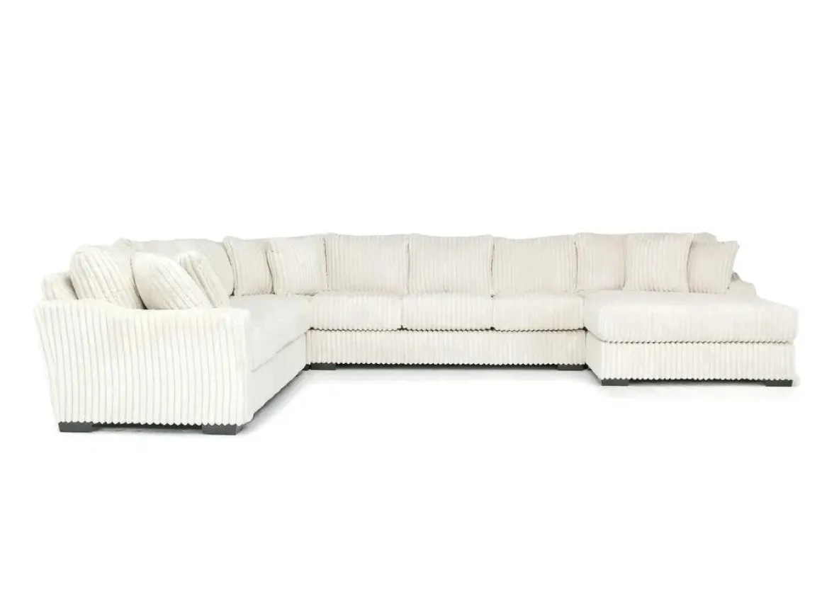 Casper 4 Piece Xl Sofa Chaise Sectional In Pony Slate, Left Facing