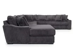 Casper 4 Piece Xl Sofa Chaise Sectional In Pony Slate, Left Facing