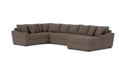 Casper Crypton Performance Extra Large Tux Sofa Chaise Sectional In Custom, Left Facing