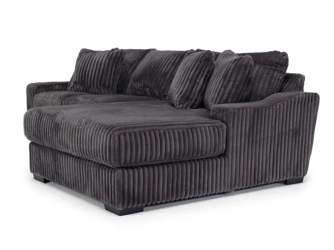 Casper Sofa Chaise In Pony Slate, Left Facing