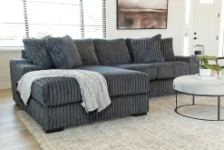Casper Sofa Chaise In Pony Slate, Left Facing