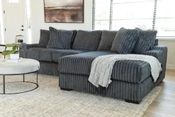 Casper Sofa Chaise In Pony Slate, Left Facing