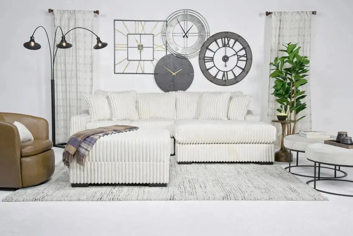 Casper Sofa Chaise In Pony Slate, Left Facing