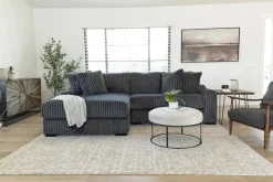 Casper Sofa Chaise In Pony Slate, Left Facing