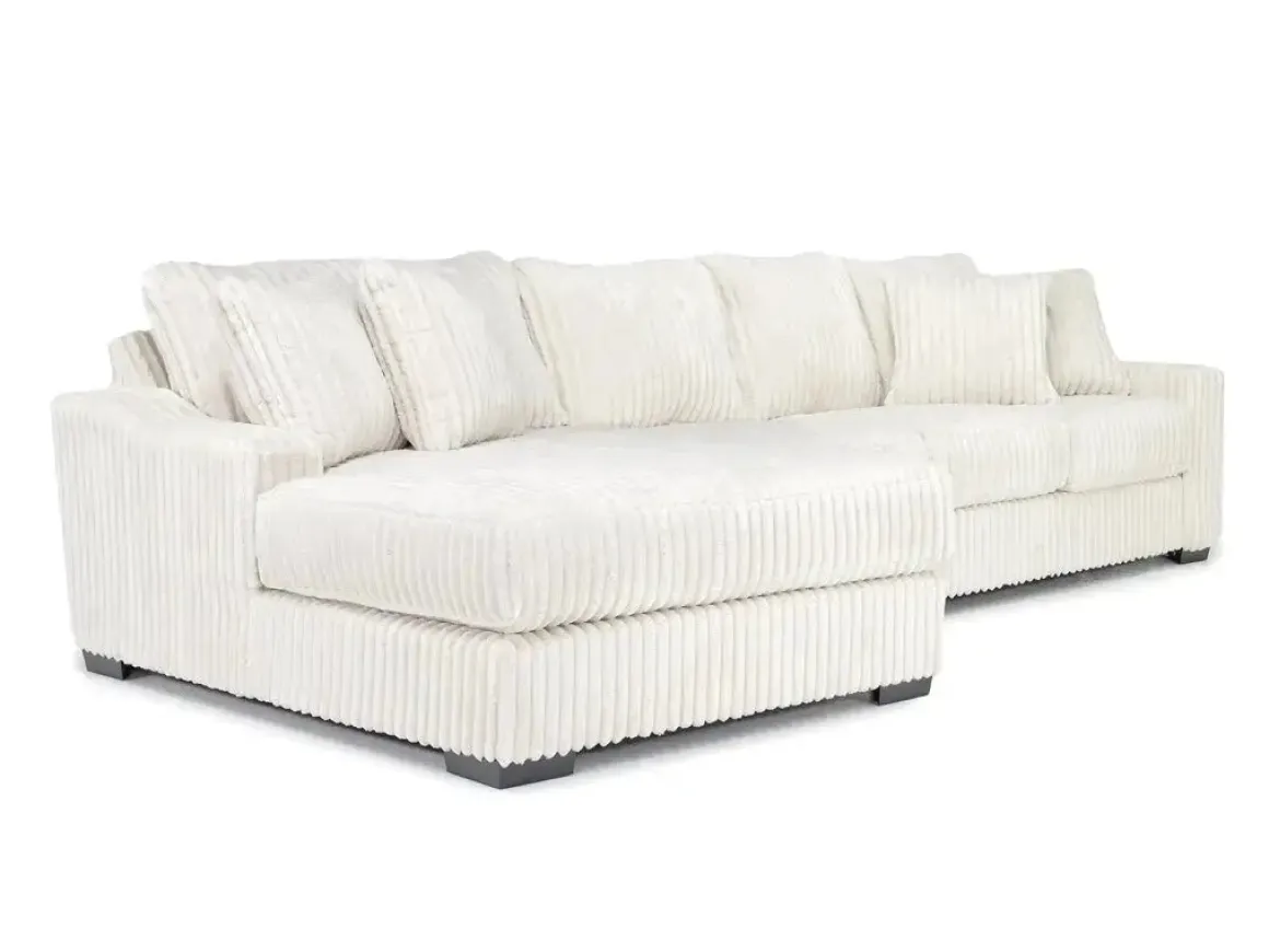 Casper Sofa Chaise In Pony Slate, Left Facing