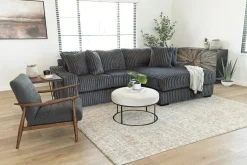 Casper Sofa Chaise In Pony Slate, Left Facing