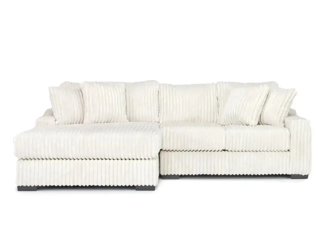 Casper Sofa Chaise In Pony Slate, Left Facing