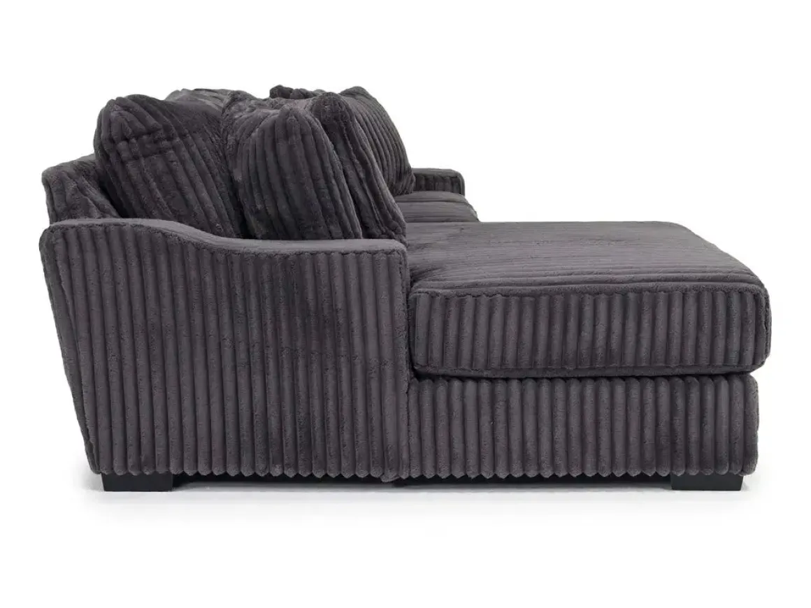 Casper Sofa Chaise In Pony Slate, Left Facing
