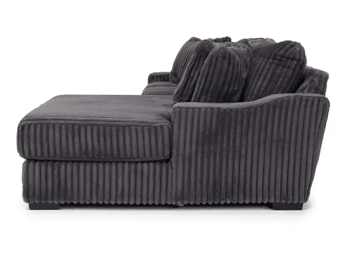 Casper Sofa Chaise In Pony Slate, Left Facing