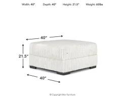 Casper Storage Ottoman In Pony Slate