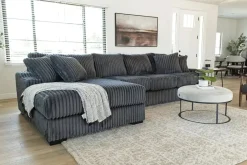 Casper Xl Sofa Chaise In Pony Slate, Left Facing